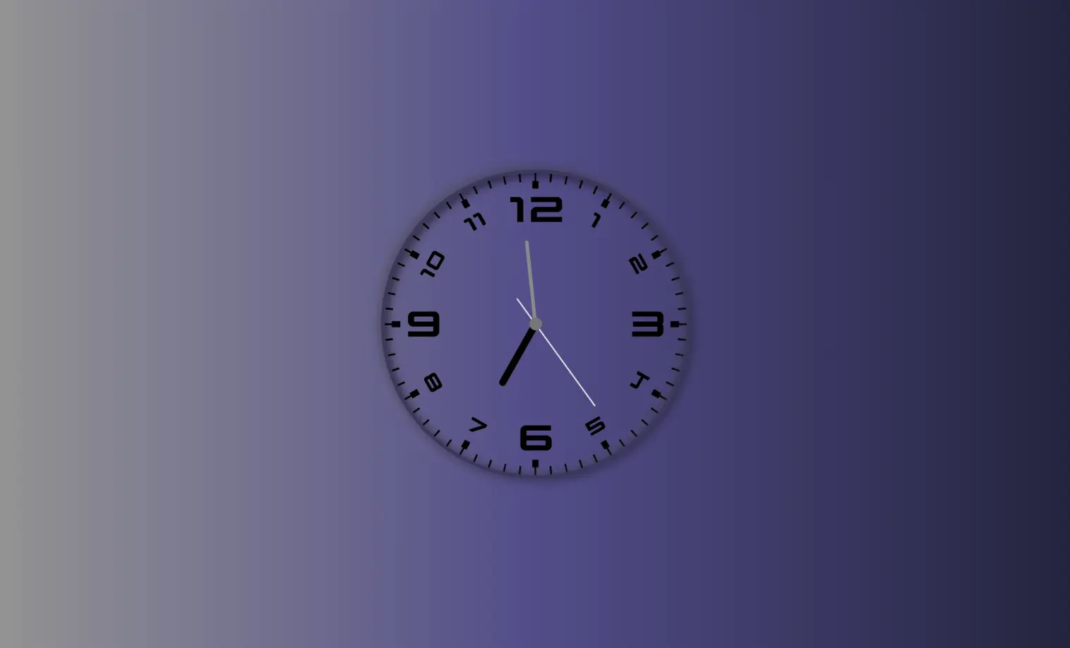 React Analog Clock screenshot
