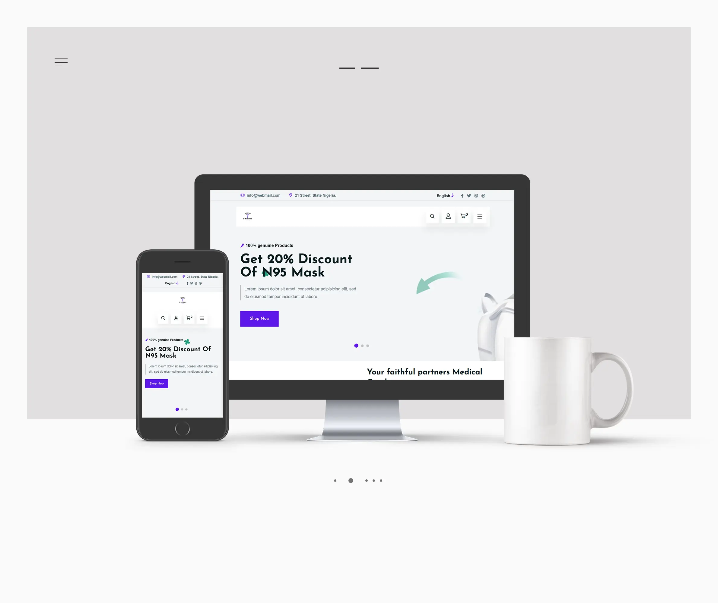 Online Medical store screenshot