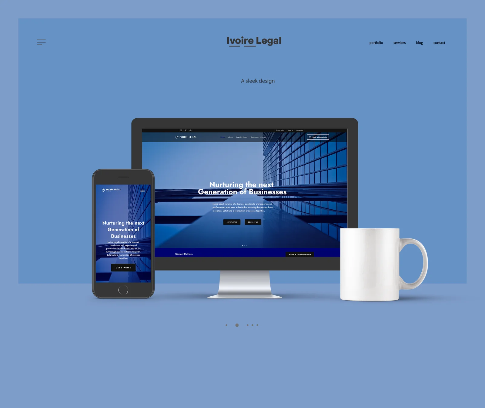 Ivoire Legal - UI Design screenshot